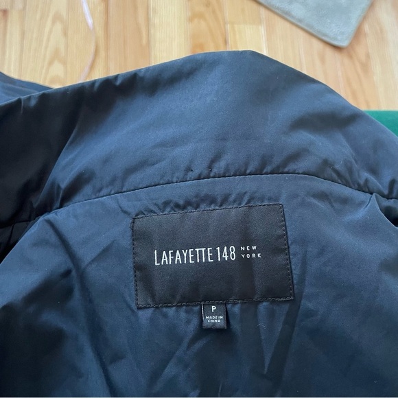 Lafayette Mixed Media Ribbed Side Full Zip Layered Mock Neck Zip Front Vest XS - Picture 7 of 11